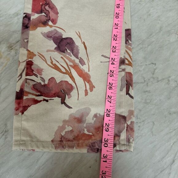 AG Adriano Goldschmied Alexxis high waist jeans in Wine Floral neutral sz 28 NWT - Picture 11 of 12